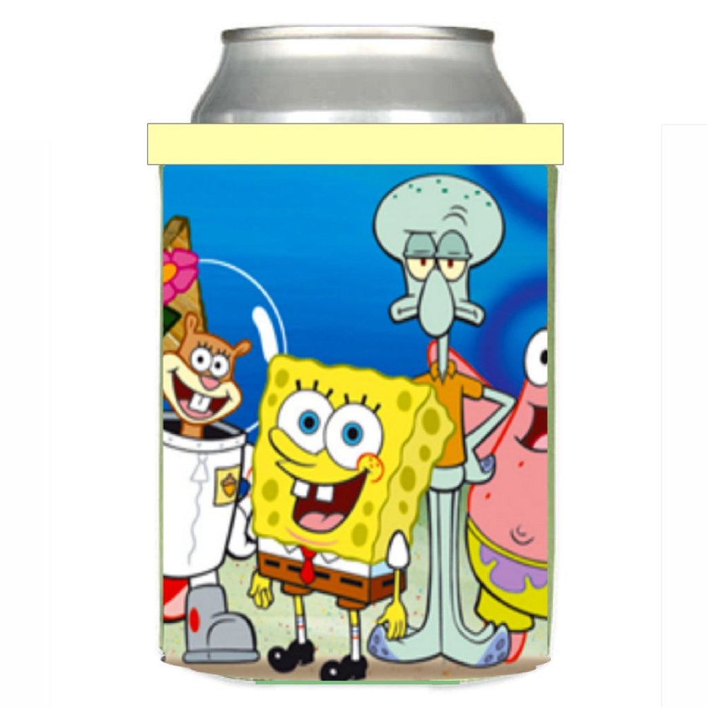 SpongeBob SquarePants Squidward Patrick Sandy Can Cooler Hard Shell Beer or Soda